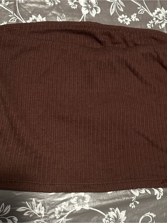 Forever 21 Tops - Forever 21 Chocolate Brown Ribbed Mini Skirt
